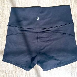 Lululemon high waisted wunder short black